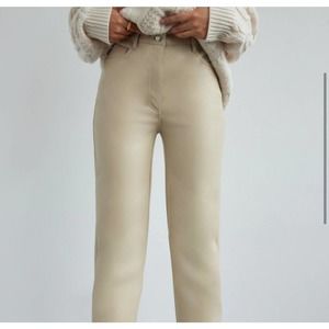 Wilfred Melina Leather Pants Birch Size 8